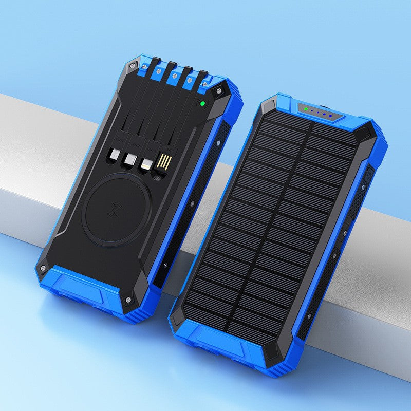 Powerbank med Solceller 20000mAh För Utomhusbruk Kompakt Stötsäker 2