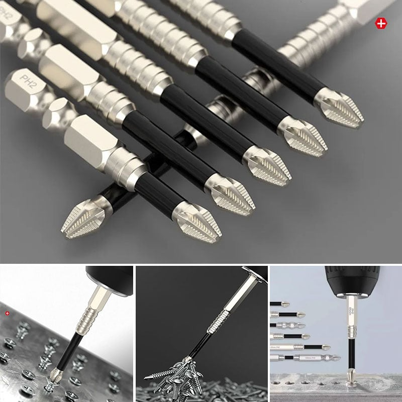 Precision Skruvmejselbitar med Magnetiskt Grepp 0