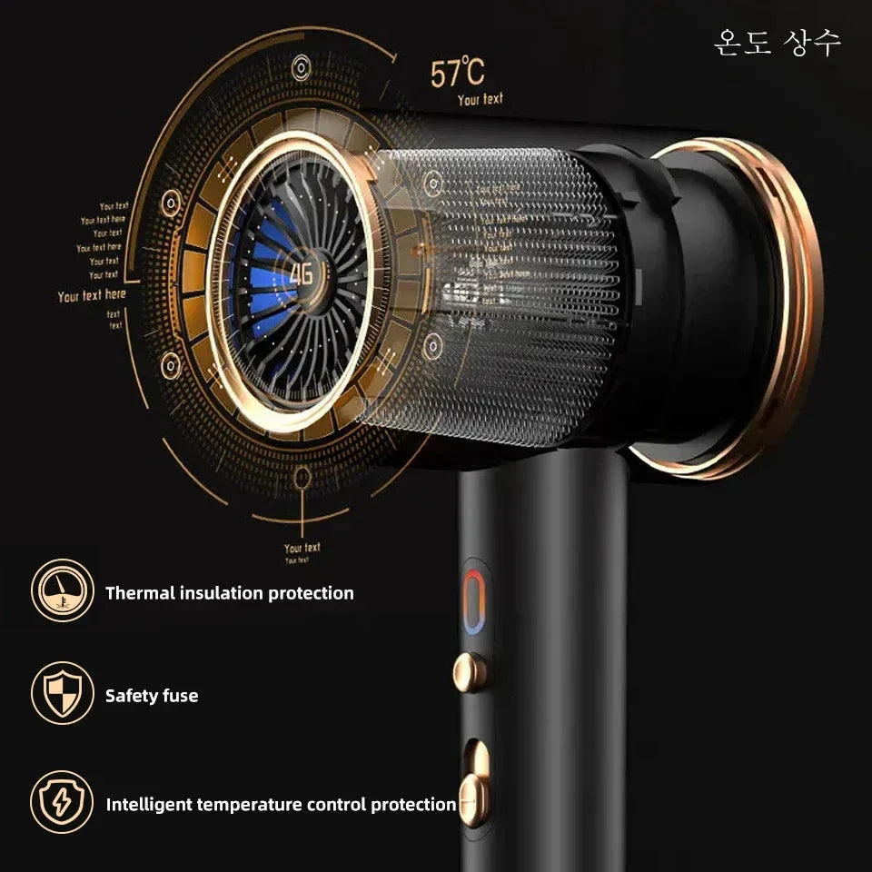 Professionell Hårtork 2400W för Dam och Herr 8