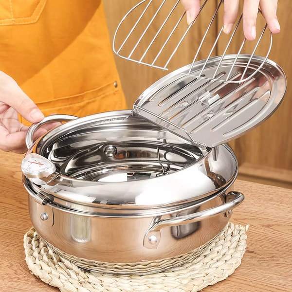 Professionell Stekpanna med Lock och Sikt för Hemlagning 2