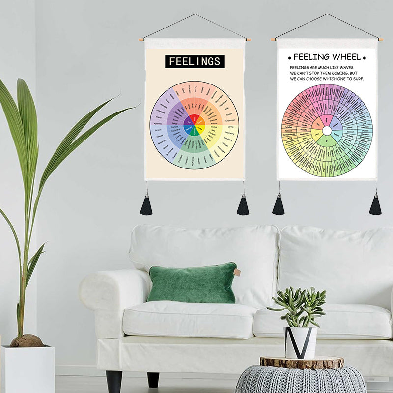 Psykologisk Väggkonst Abstrakt Geometrisk Design för Hem och Kontor 5