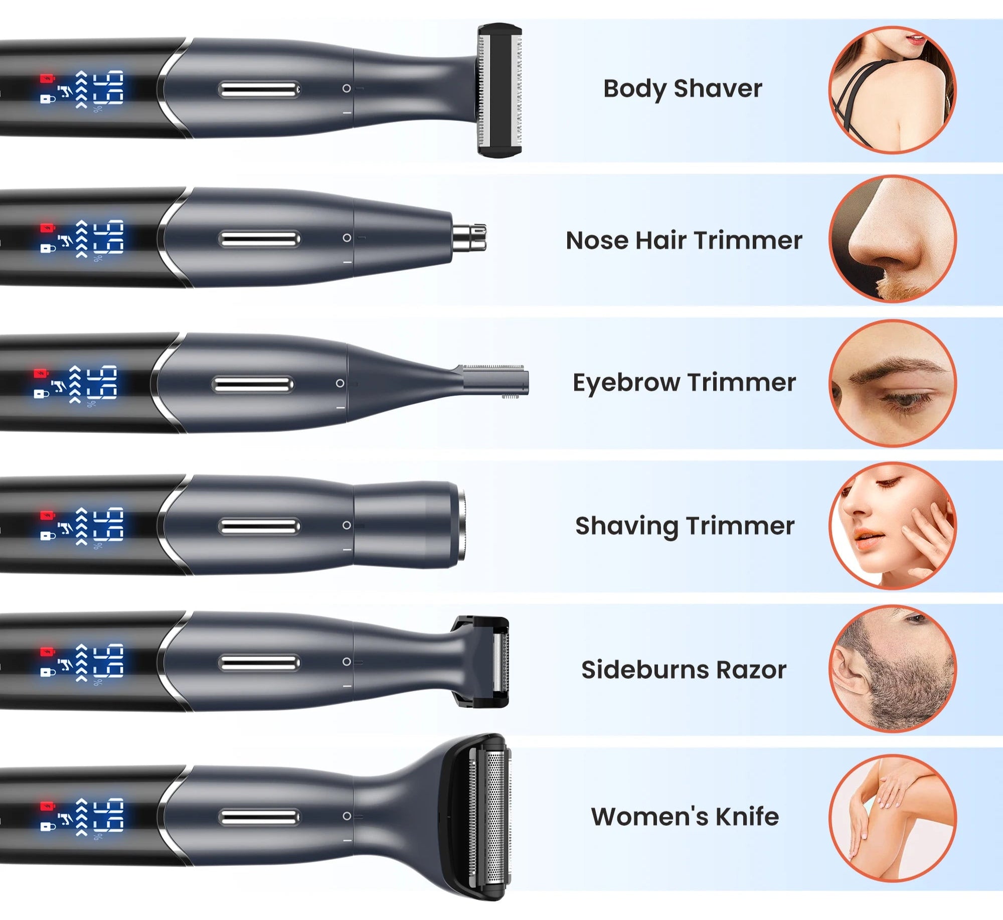 Rakapparat Herr Elektrisk 3D-Flytande Folie för Hela Kroppen och Ansiktet 2