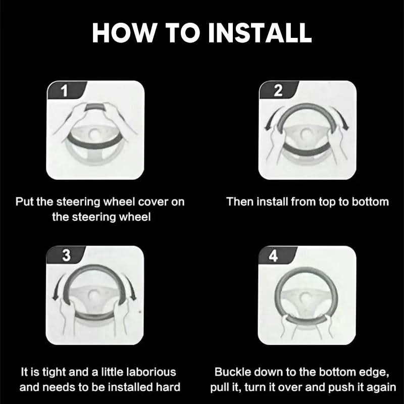 Rattkåpa Bil Halkfri Design 3D-Präglad 3