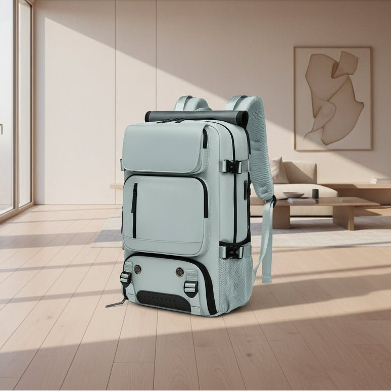 Reseryggsäck med USB-port och separat skofack 1