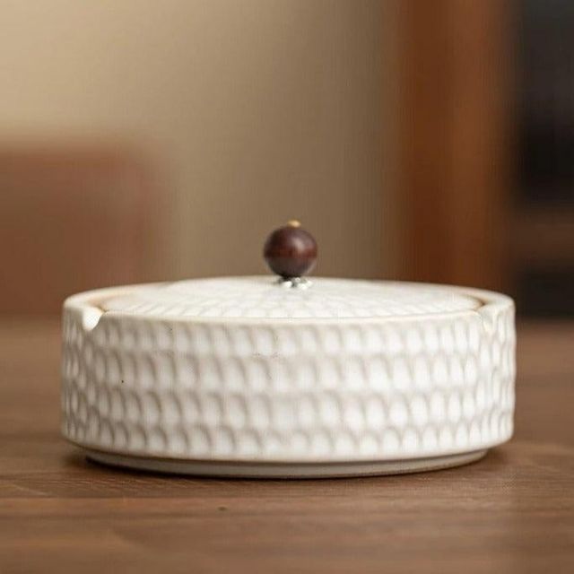 Retro Askfat med Lock för Inomhus och Utomhusbruk 11