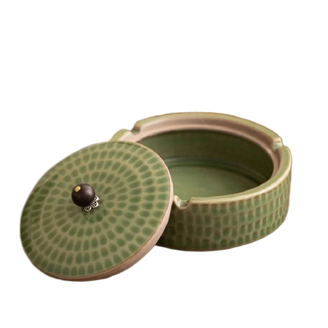 Retro Askfat med Lock för Inomhus och Utomhusbruk 5