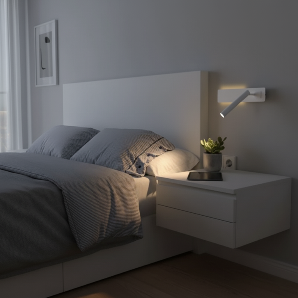 Roterande LED-läsvägglampa för sängen 3