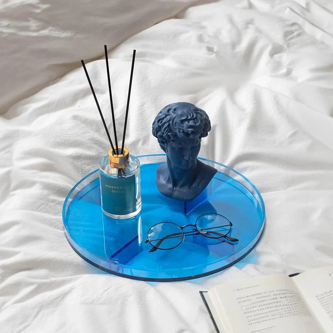 Rund Förvaringsbricka för Badrum och Hemorganisation 10