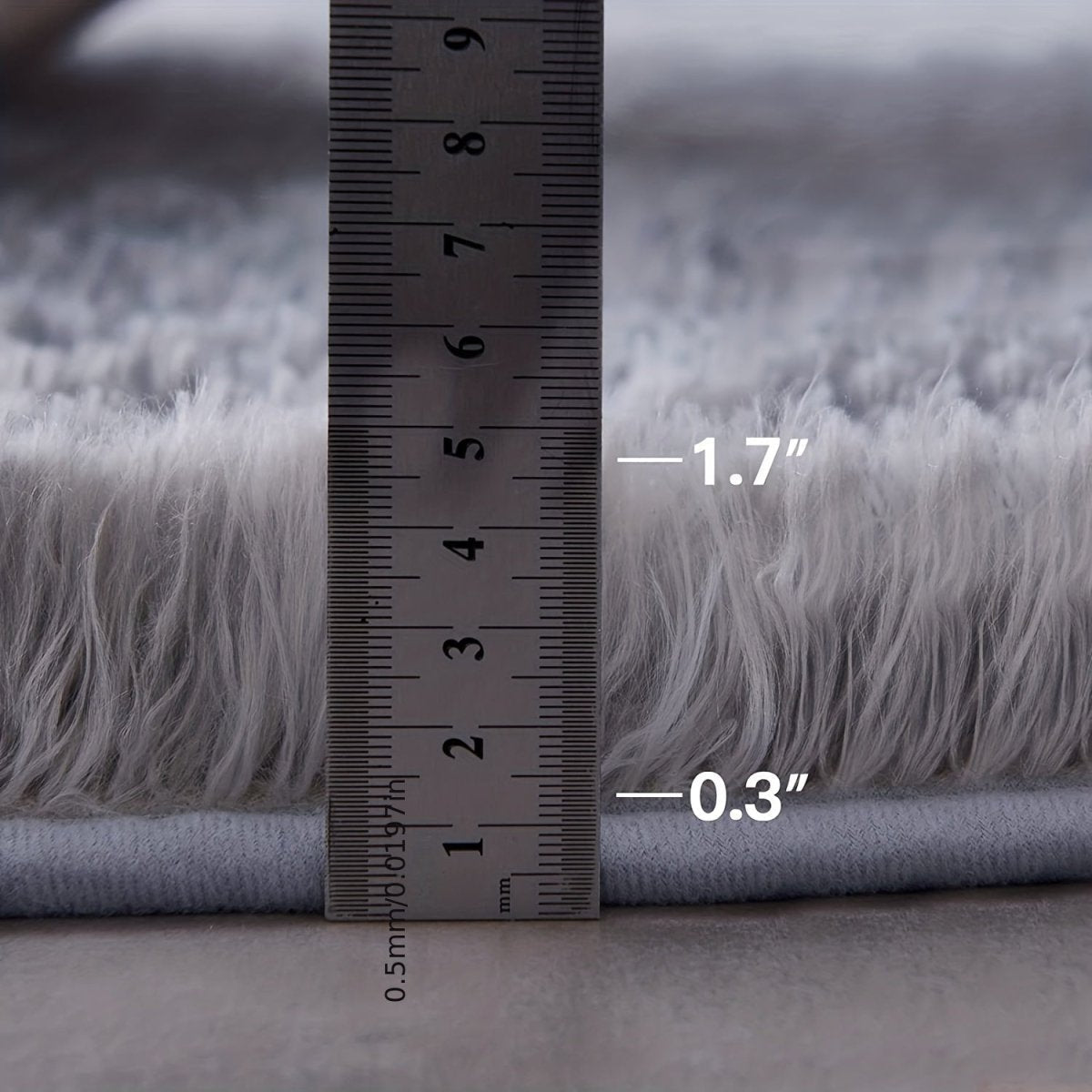 Rund Matta Fluffig för Hemmet - Mysig och Halkfri Design, Tvättbar 160 cm 5