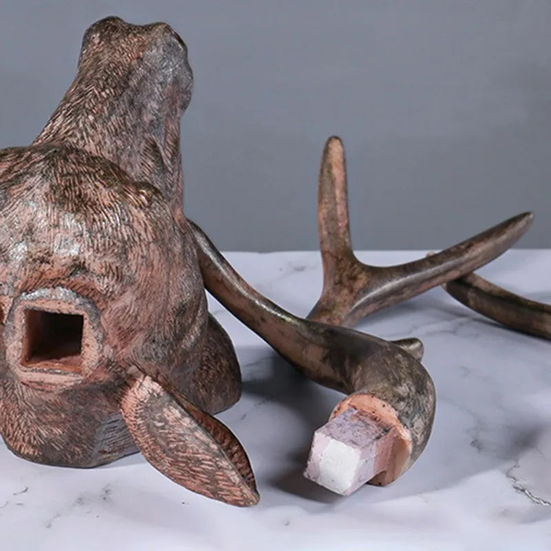 Rustik Väggdekoration med Hjorthuvud 3D 5