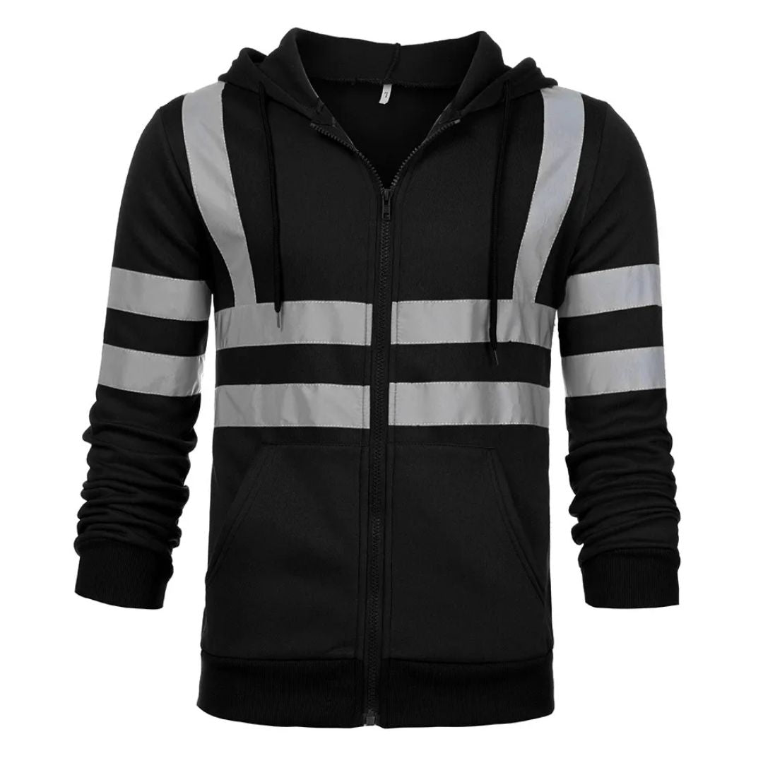 Säkerhetsväst för Professionellt Användande med Reflekterande Remsor och Rymliga Fickor 3