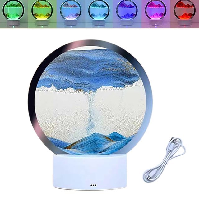 Sand Light Lampa med Justerbar RGB Belysning 0