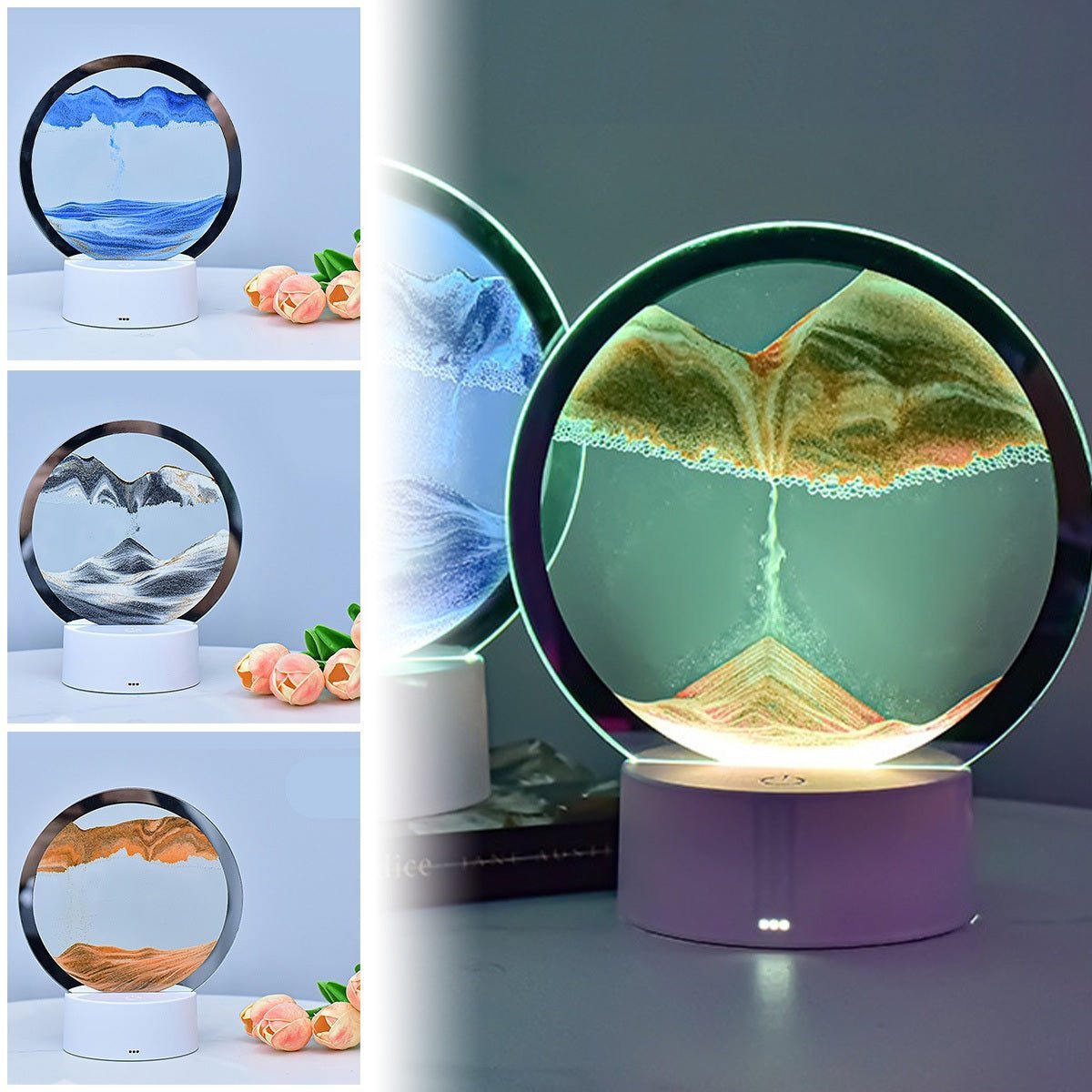 Sand Light Lampa med Justerbar RGB Belysning 1