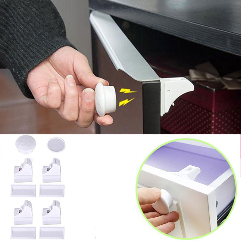 Självhäftande barnsäkert magnetlås