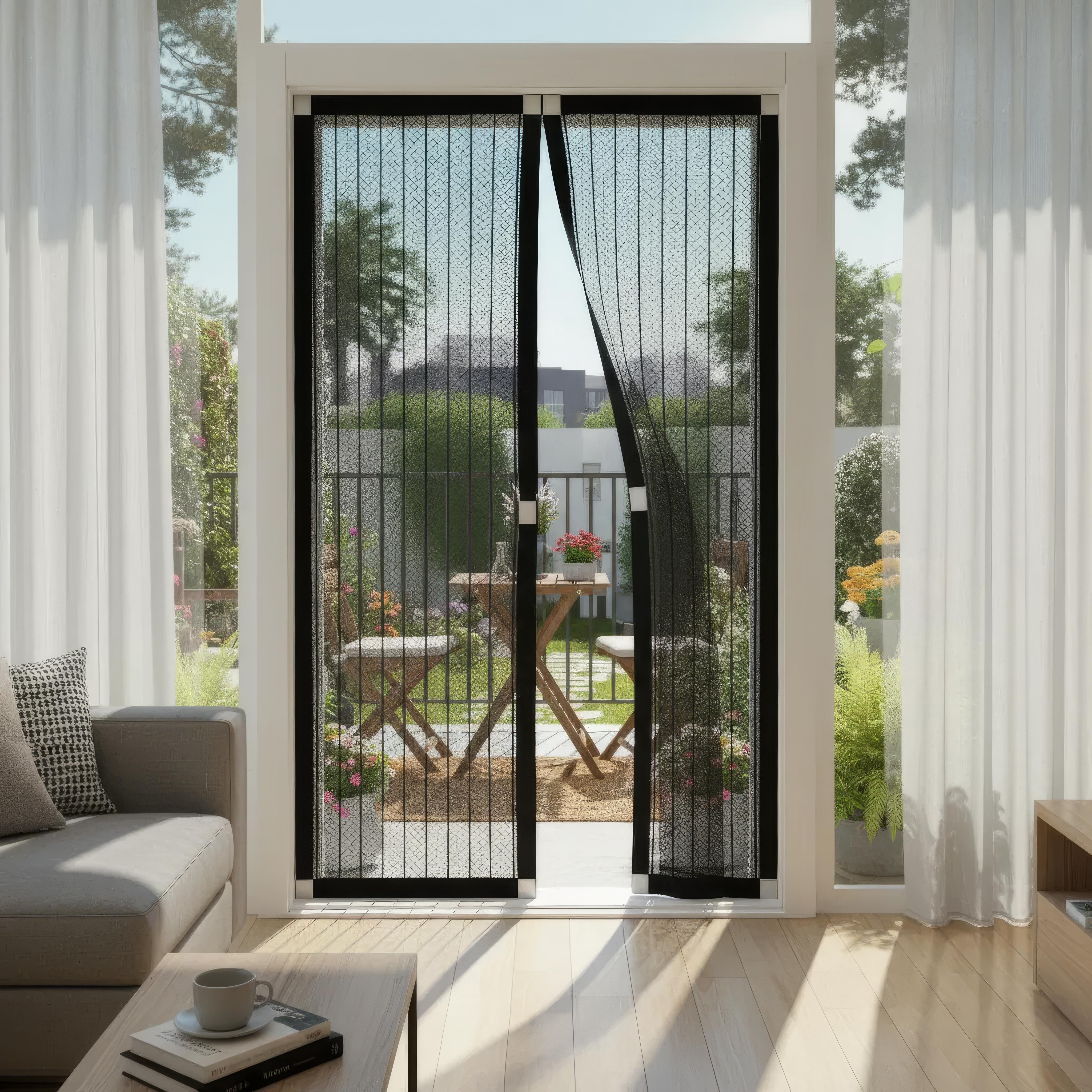 Självstängande Flugnät för Dörrar Husdjursvänlig Design 3