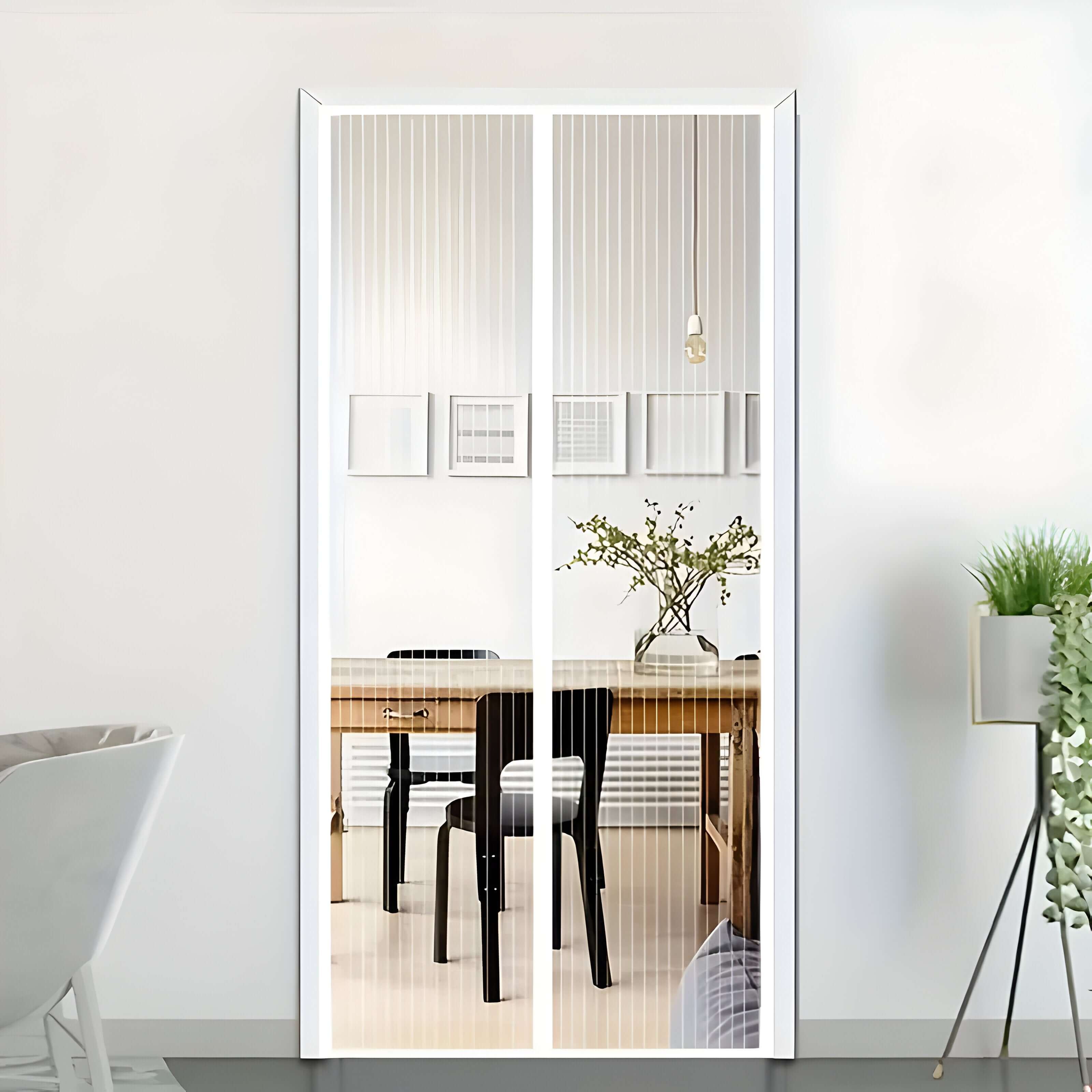 Självstängande Flugnät för Dörrar Husdjursvänlig Design 8