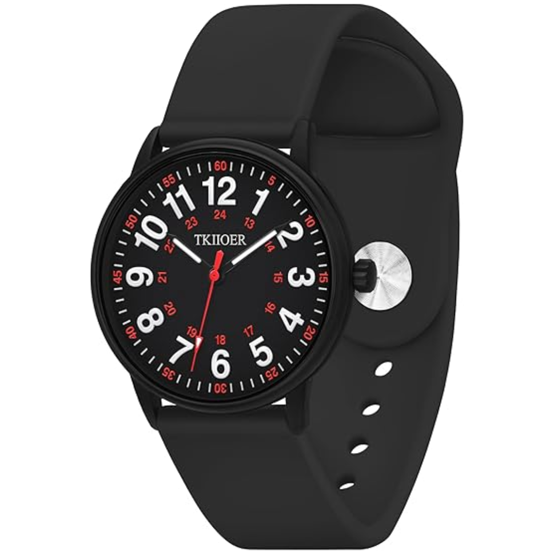 Sjuksköterskeklocka Vattentät med Lysande Urtavla 10