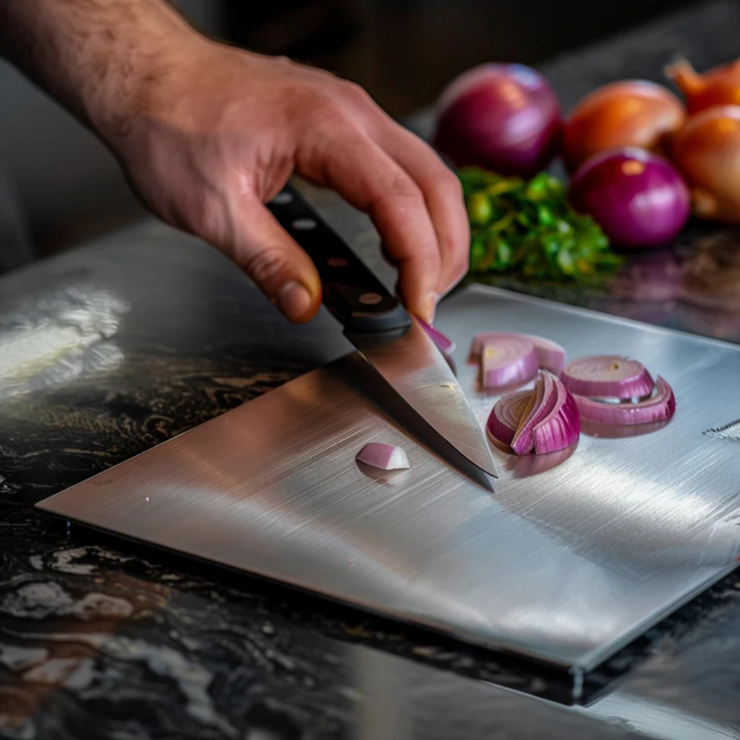 Skärbräda för Kockar i Rostfritt Stål 1