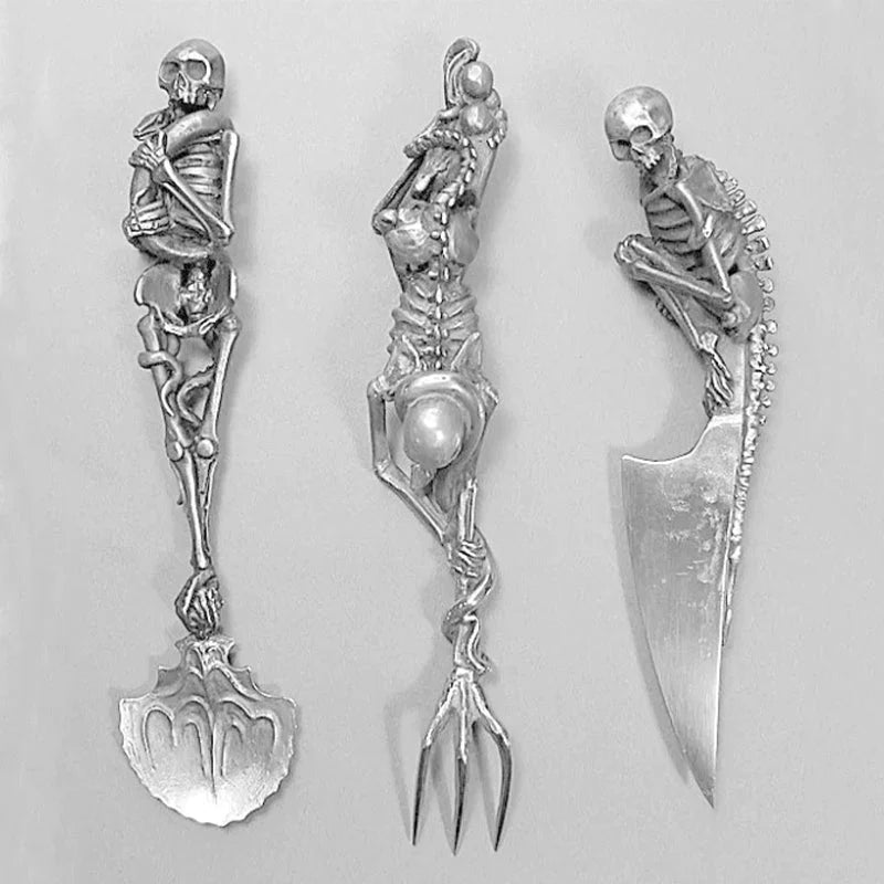 Skelettbestickset För Halloween Festligheter 6