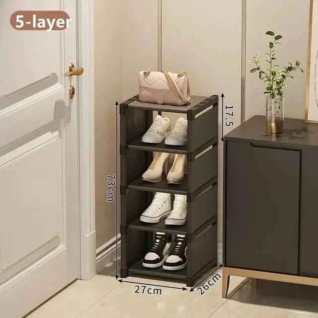 Skoställ för hörn - Stapelbar och kompakt design 3