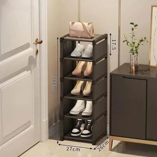 Skoställ för hörn - Stapelbar och kompakt design 5