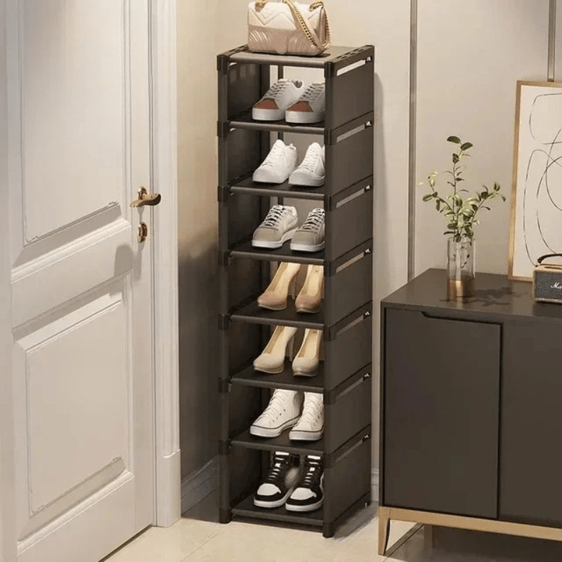 Skoställ för hörn - Stapelbar och kompakt design 7