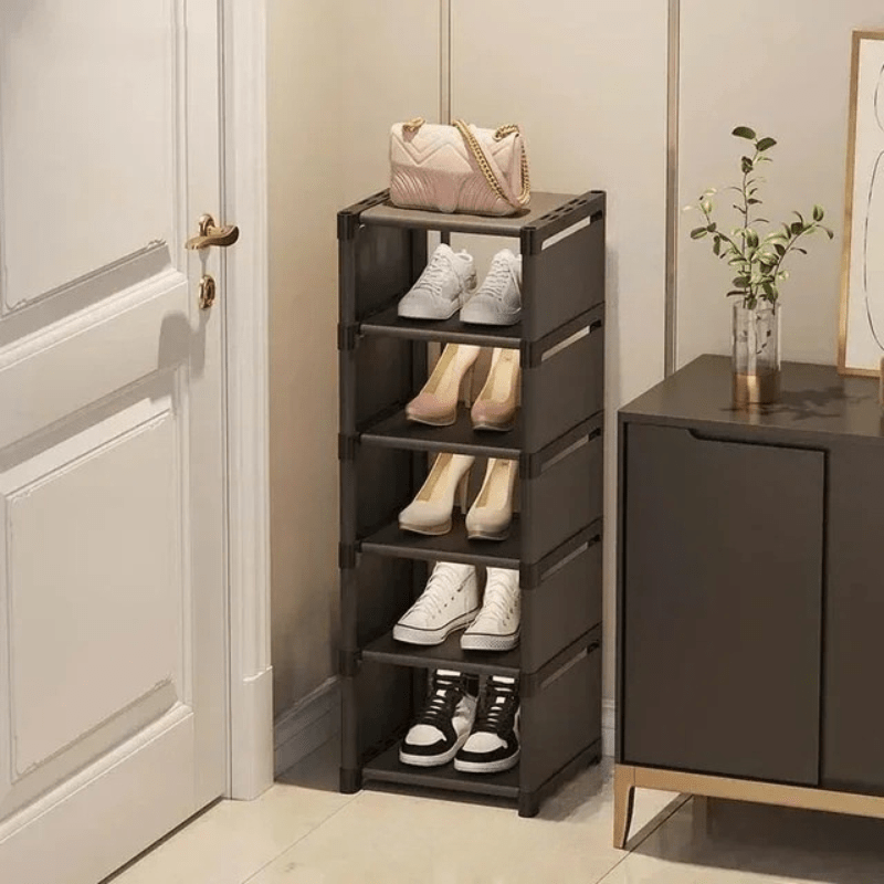Skoställ för hörn - Stapelbar och kompakt design 8