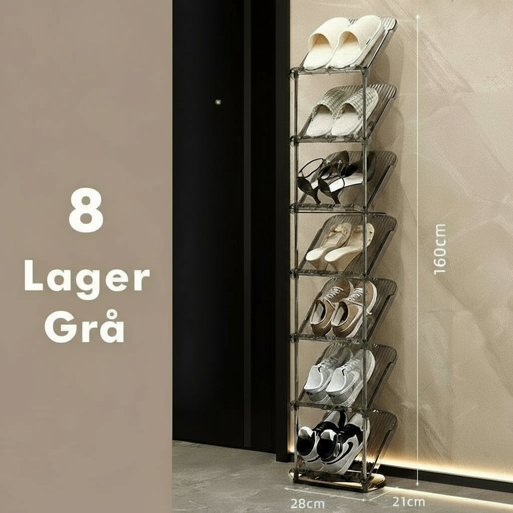 Skoställ i flera nivåer Transparent 10