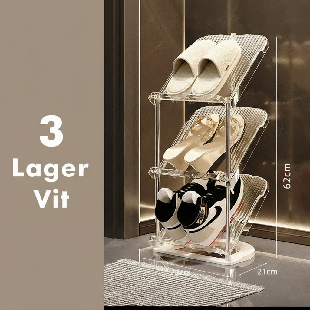 Skoställ i flera nivåer Transparent 12