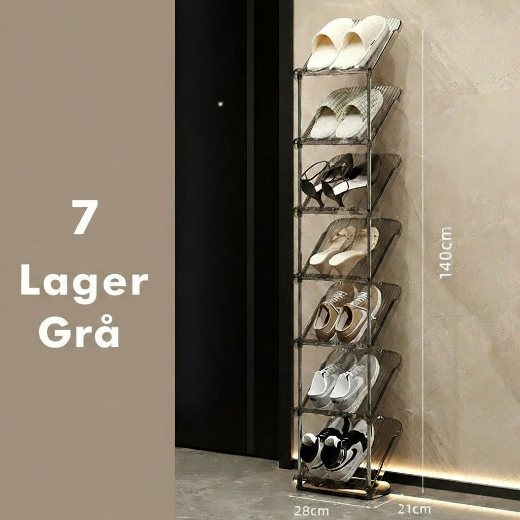 Skoställ i flera nivåer Transparent 9