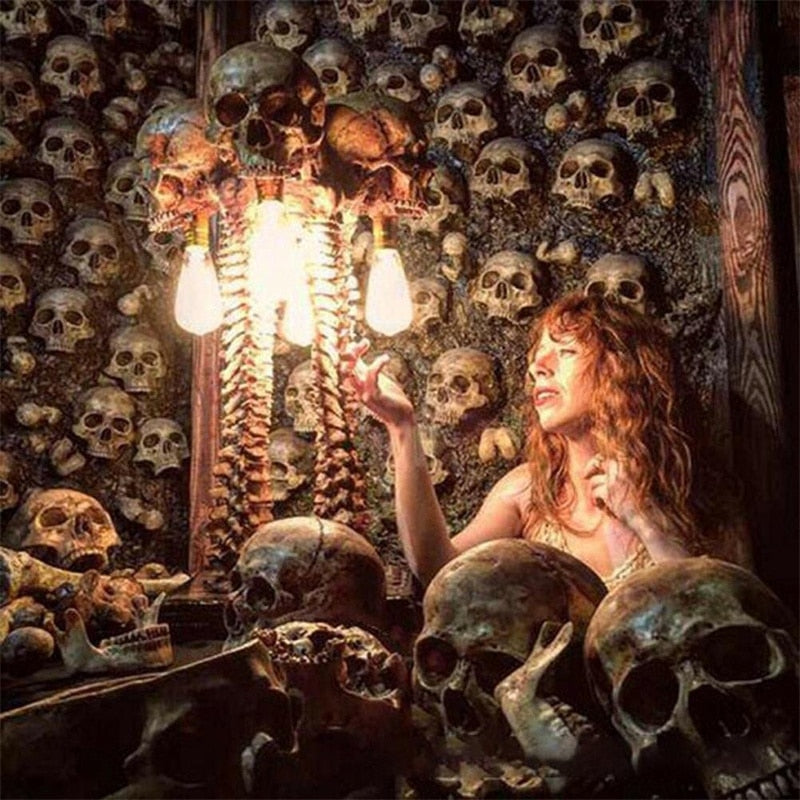 Skräckskalle Ryggradslampa Dekoration 5