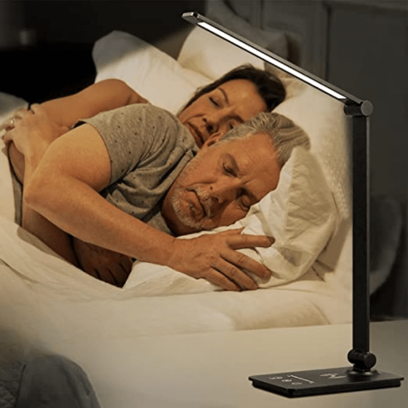 Skrivbordslampa med Trådlös Laddning och Justerbar Ljusstyrka 3