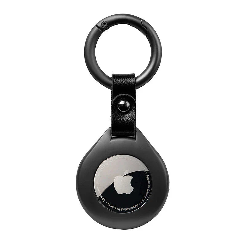 Skyddsfodral för Apple Airtags i Läder och Metall 4