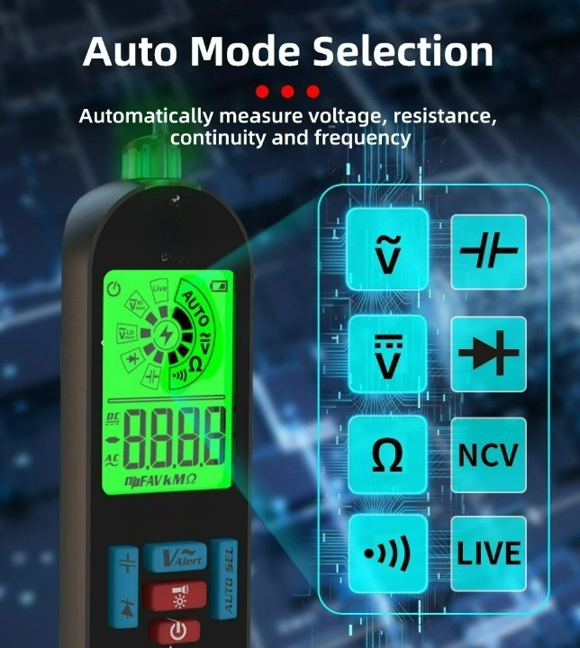Smart Elektrisk Trådtestare Digital 3