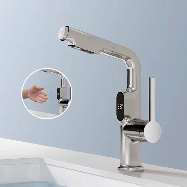 Smart Kran med Digital Display 360° Rotation för Kök och Badrum 8