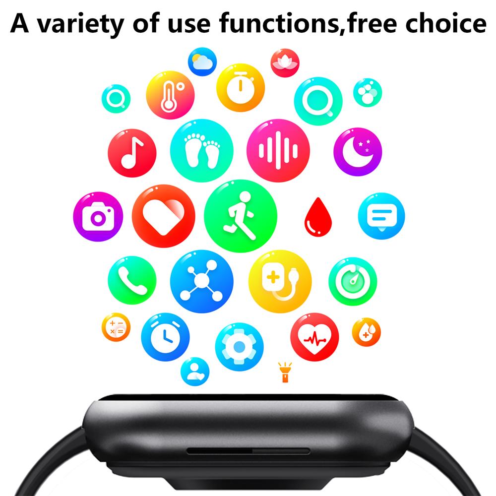 Smartklocka För Träning och Hälsa Med Högupplöst Pekskärm 6