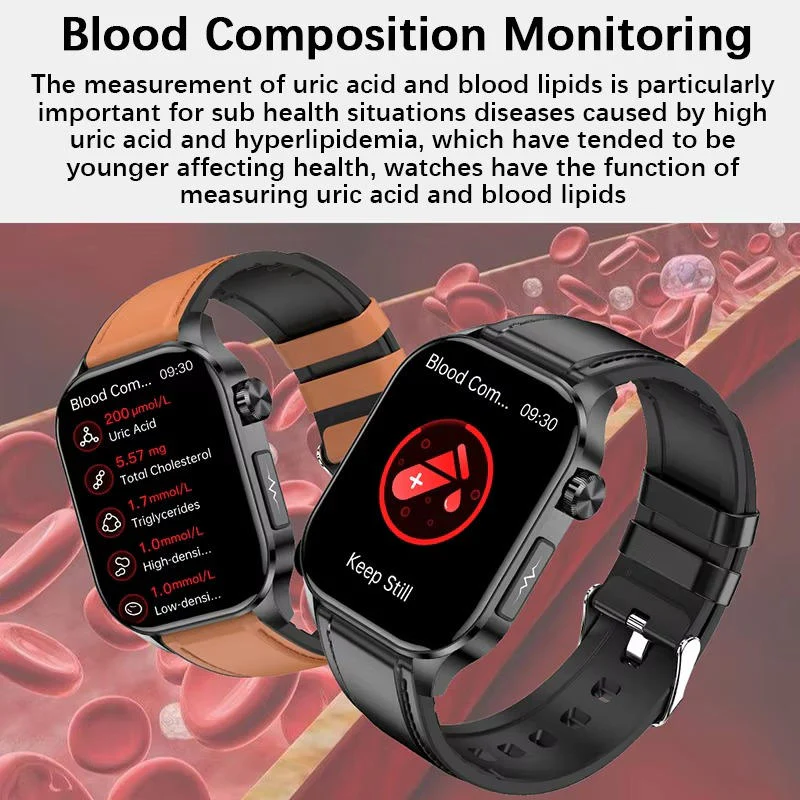 Smartwatch för seniorer med hälsoövervakning och nödfunktioner 2