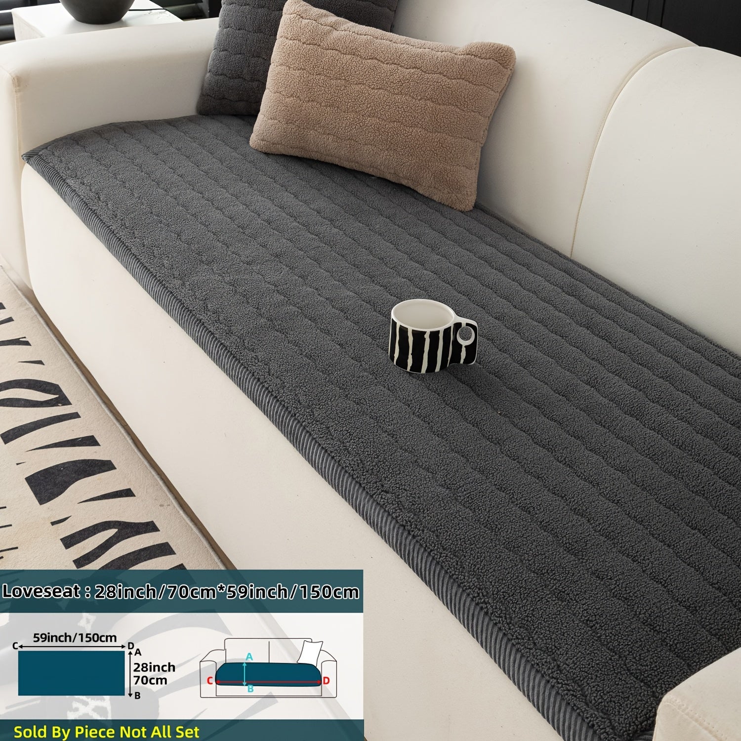 Sofföverdrag för Vardagsrum Med Halkfri Design 10