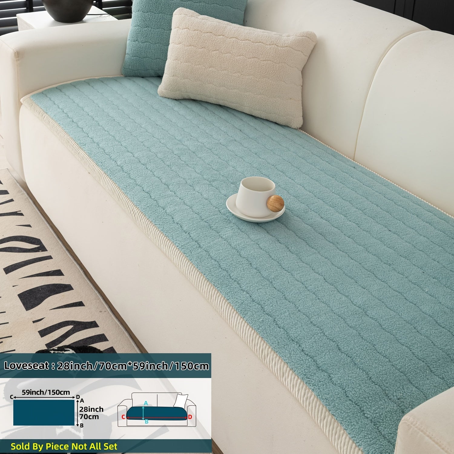 Sofföverdrag för Vardagsrum Med Halkfri Design 12