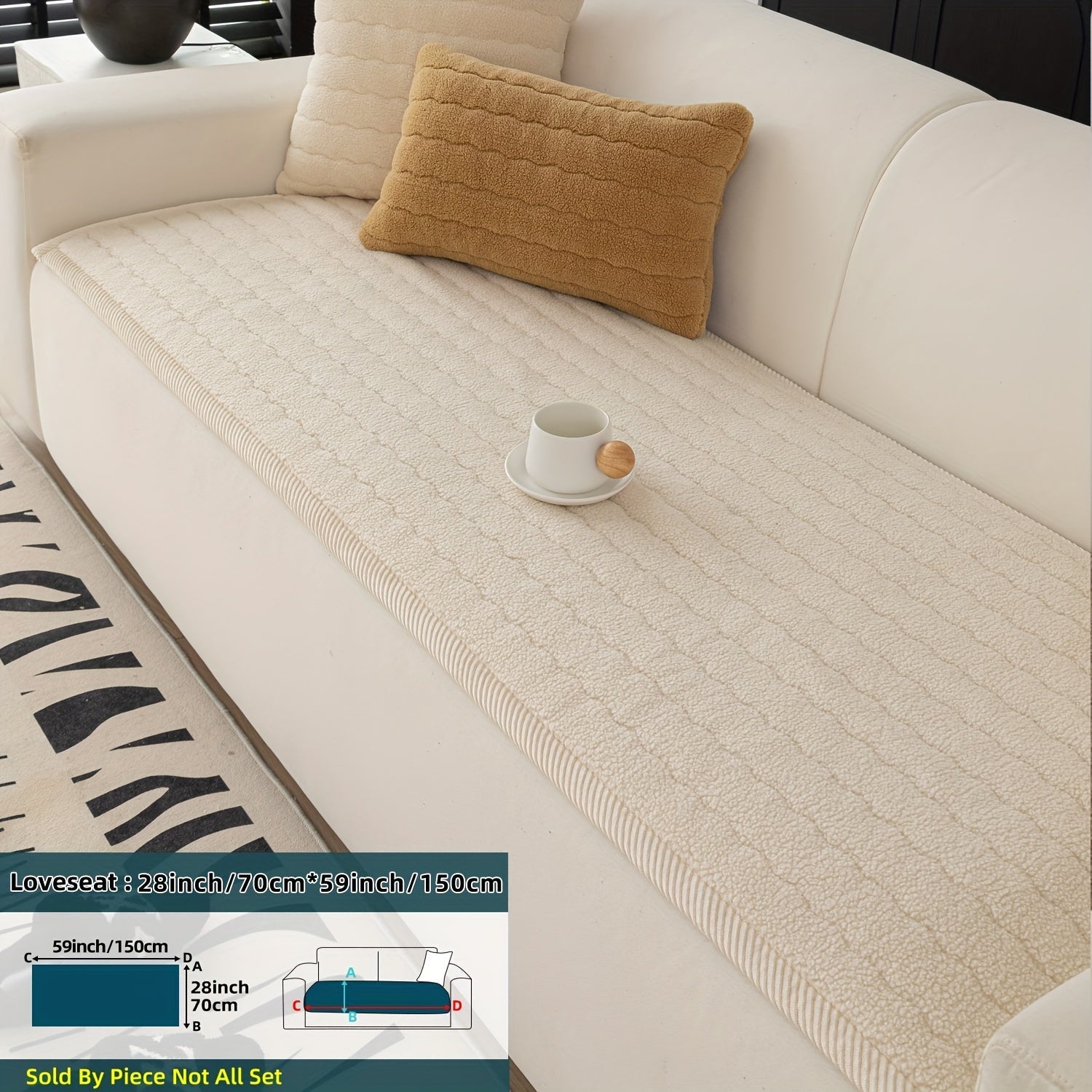 Sofföverdrag för Vardagsrum Med Halkfri Design 3