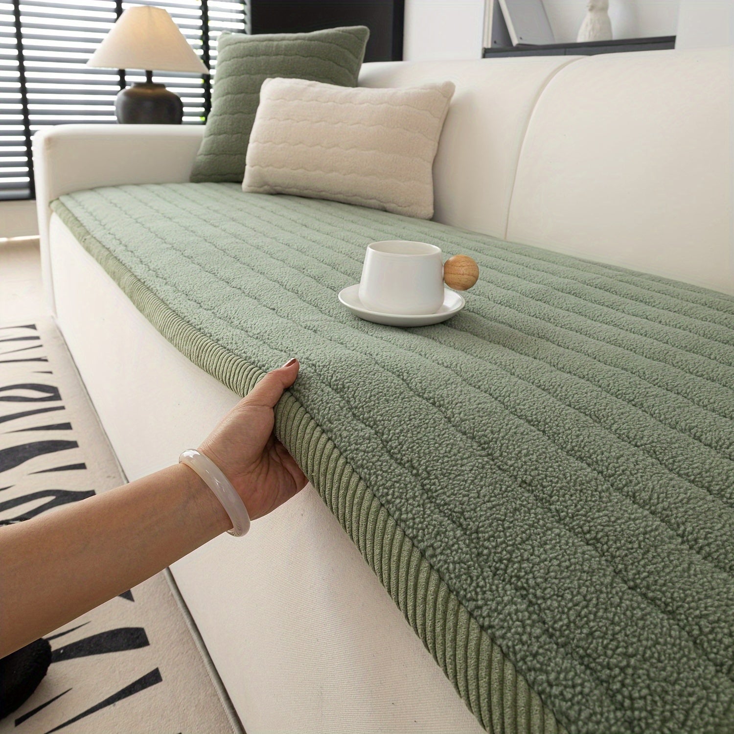 Sofföverdrag för Vardagsrum Med Halkfri Design 4