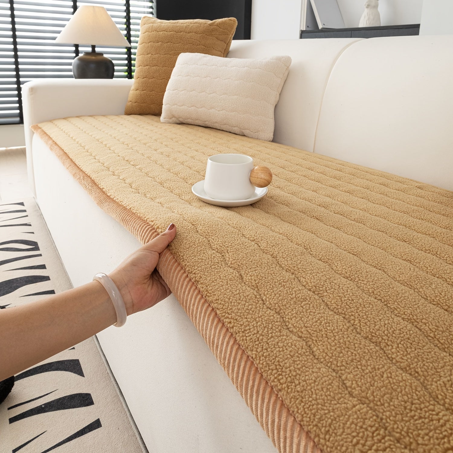 Sofföverdrag för Vardagsrum Med Halkfri Design 8