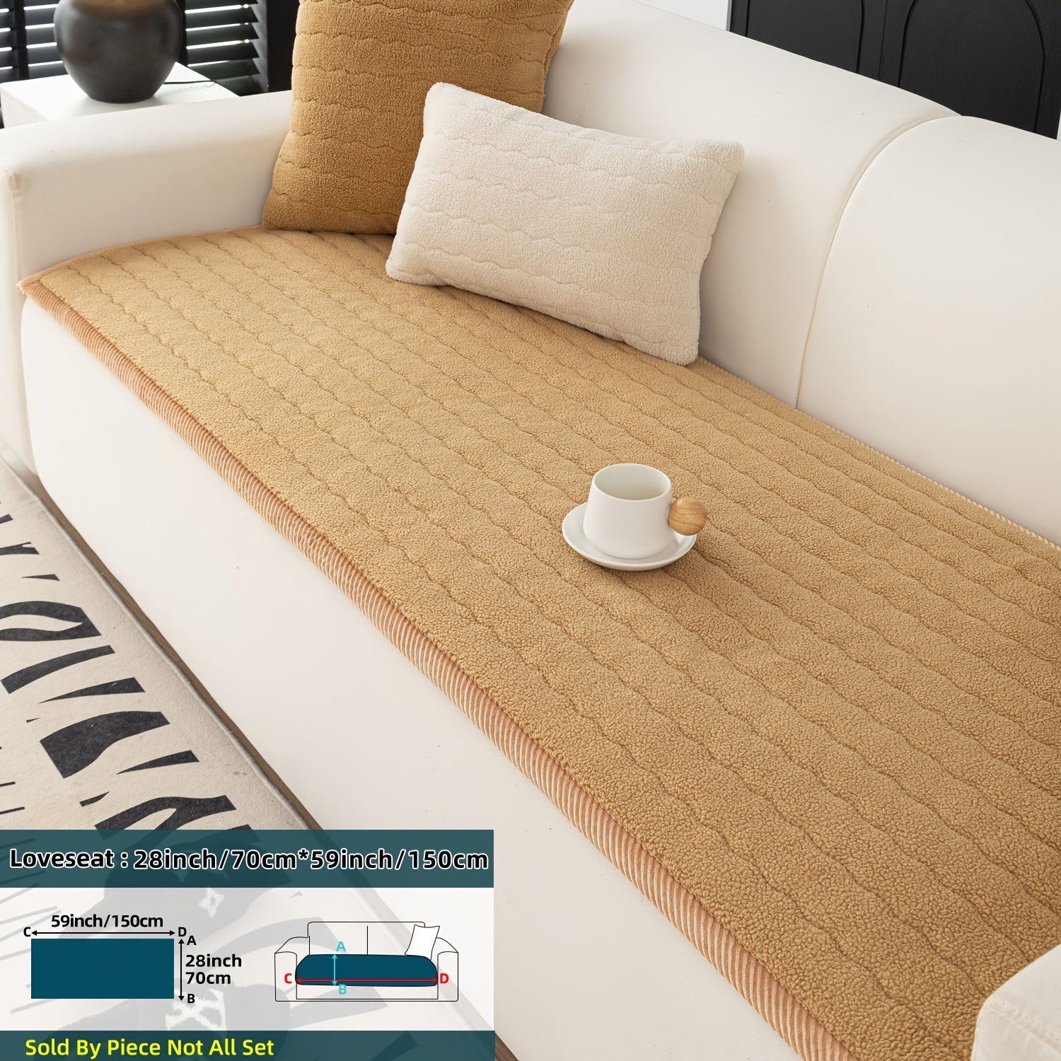 Sofföverdrag för Vardagsrum Med Halkfri Design 9