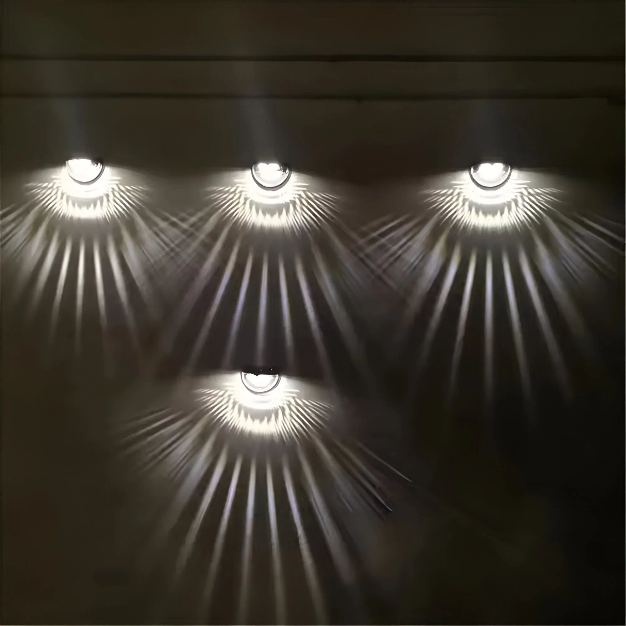 Solcell Vägglampa Modern för Trädgård 2