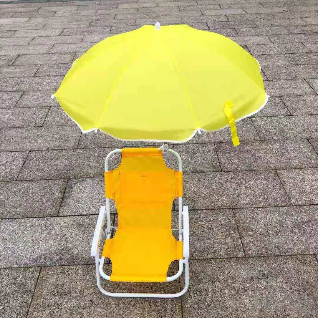 Solstol Med Justerbart Parasoll För Utomhusbruk, Perfekt För Strand Och Trädgård 3