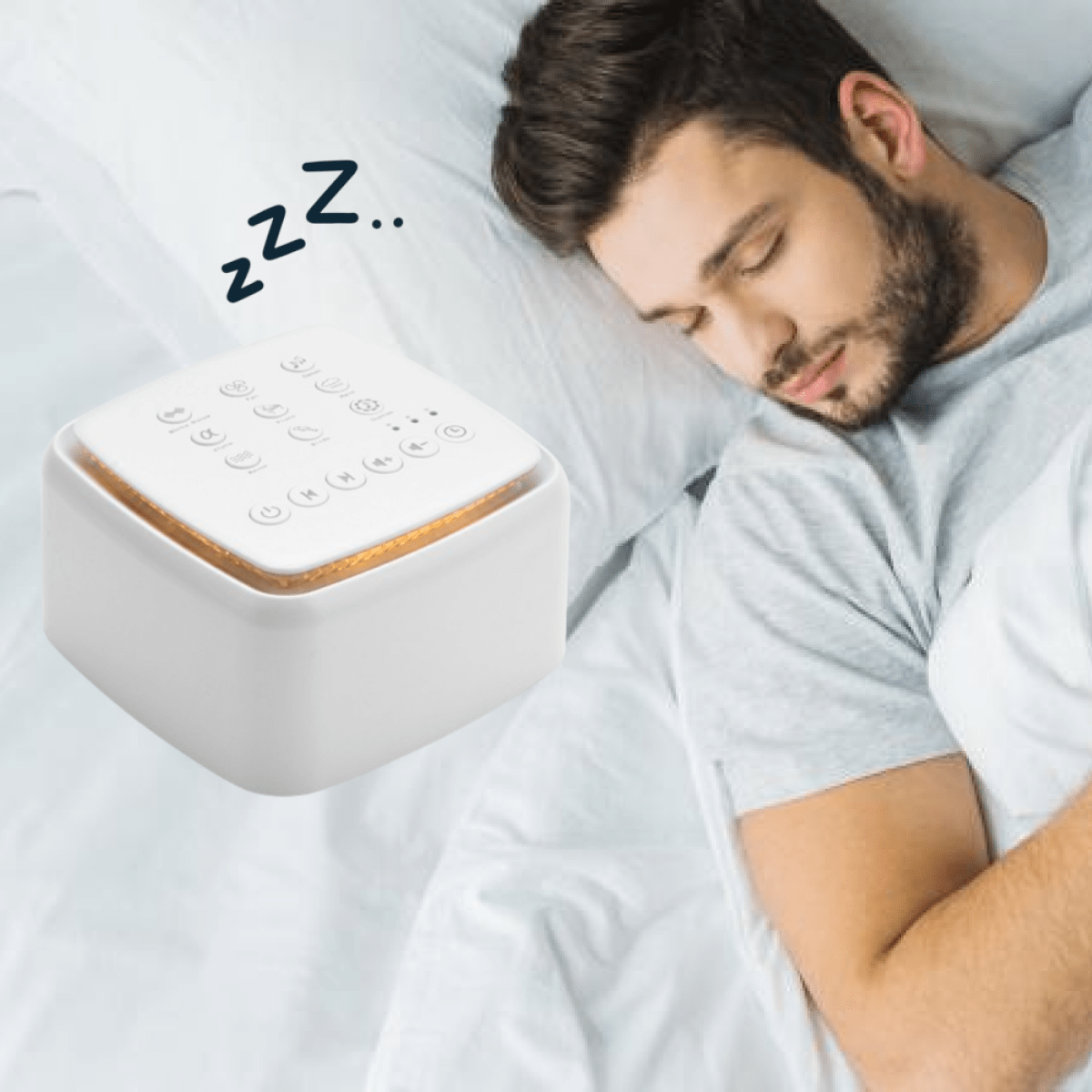 Sömnmaskin för avkoppling med vitt brus 0