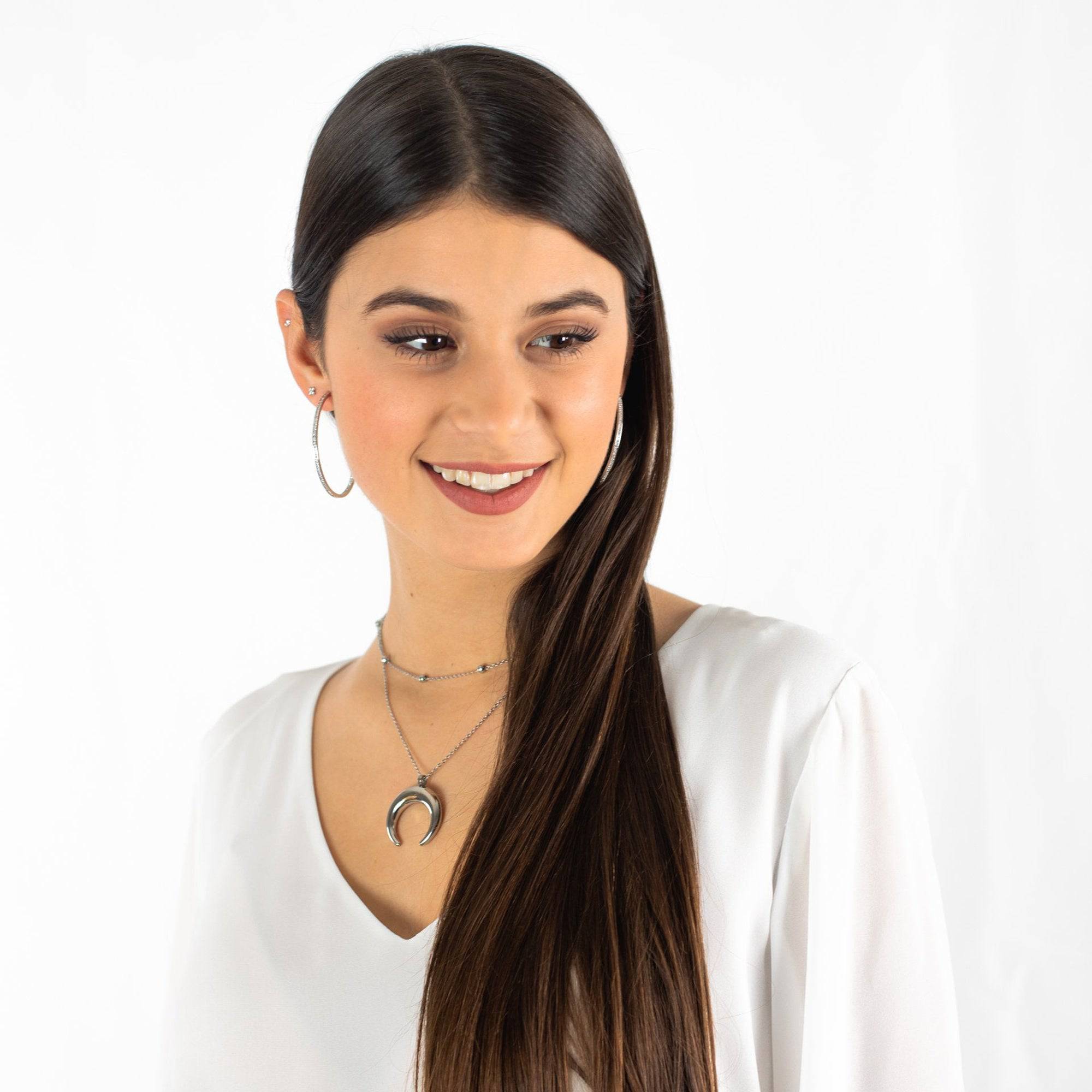 Stora Ringörhängen Celeste Minimalistisk Stil 1