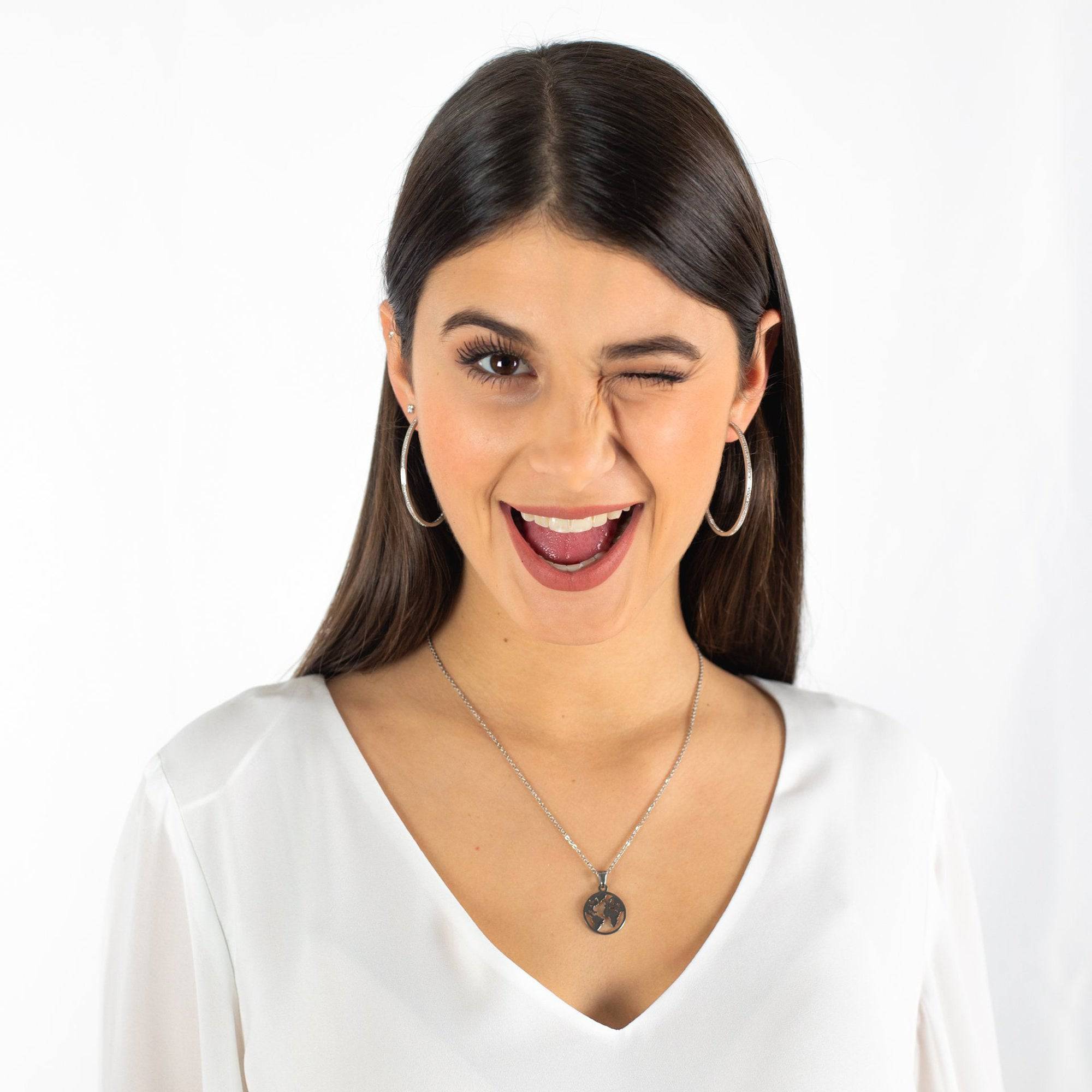 Stora Ringörhängen Celeste Minimalistisk Stil 2