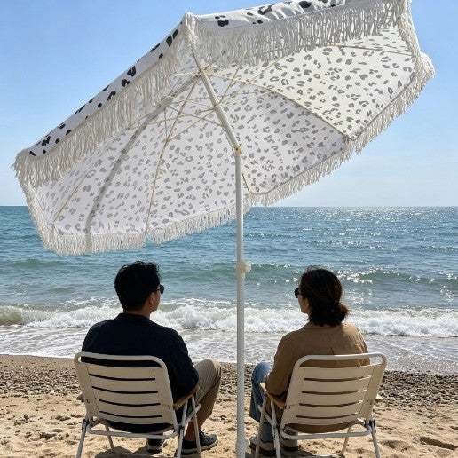 Strandparaply med Leopardmönster och UV-skydd 1