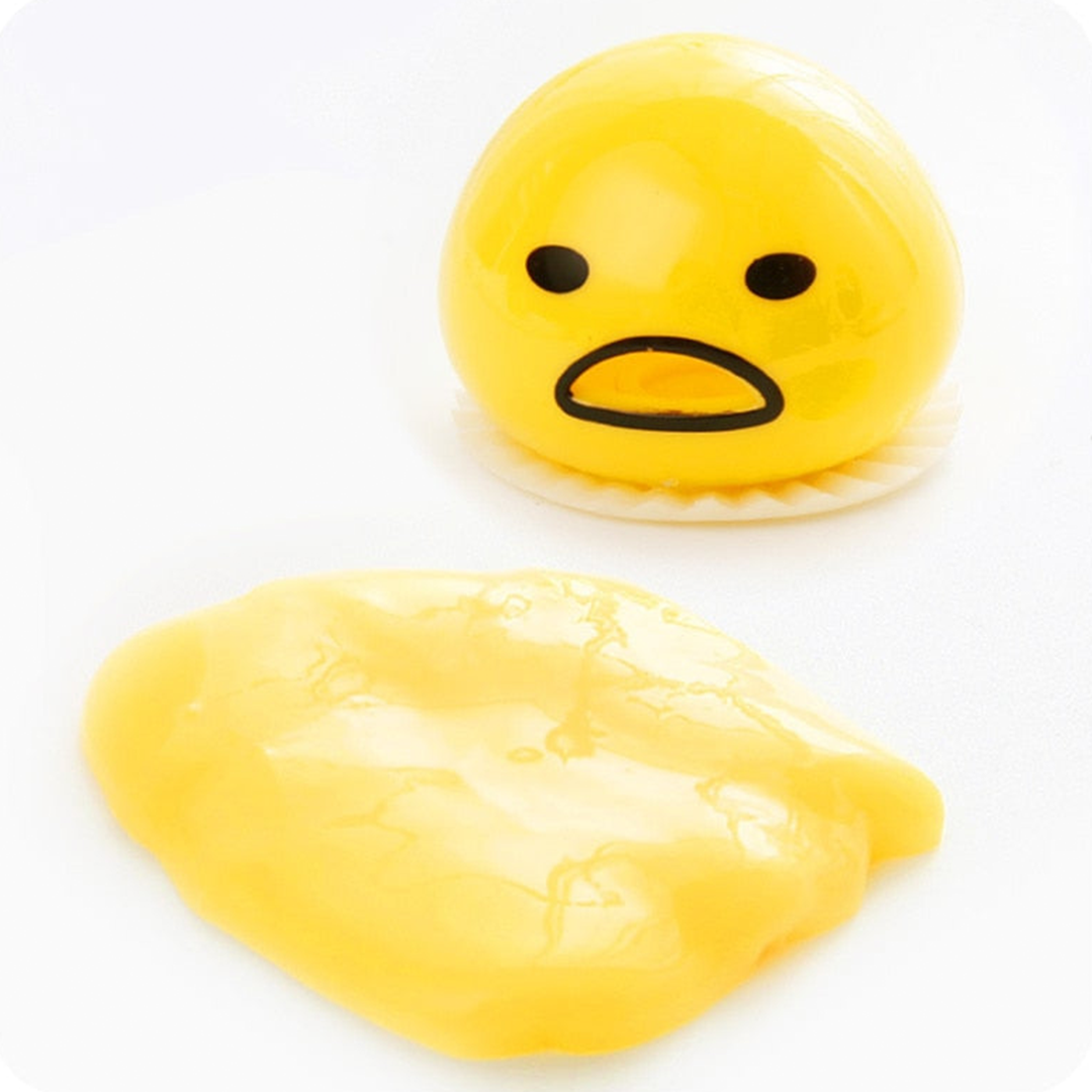 Stressboll för avkoppling med ägguladesign 2